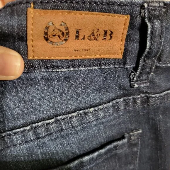 L&B LUCKY & BLESSED STACKED SKINNY JEANS SZ 10 NWT - Picture 5 of 6